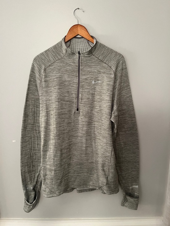 Nike Other - Nike Run Heather Gray Half-Zip Pullover